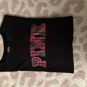 Victoria's Secret PINK Black T-Shirt